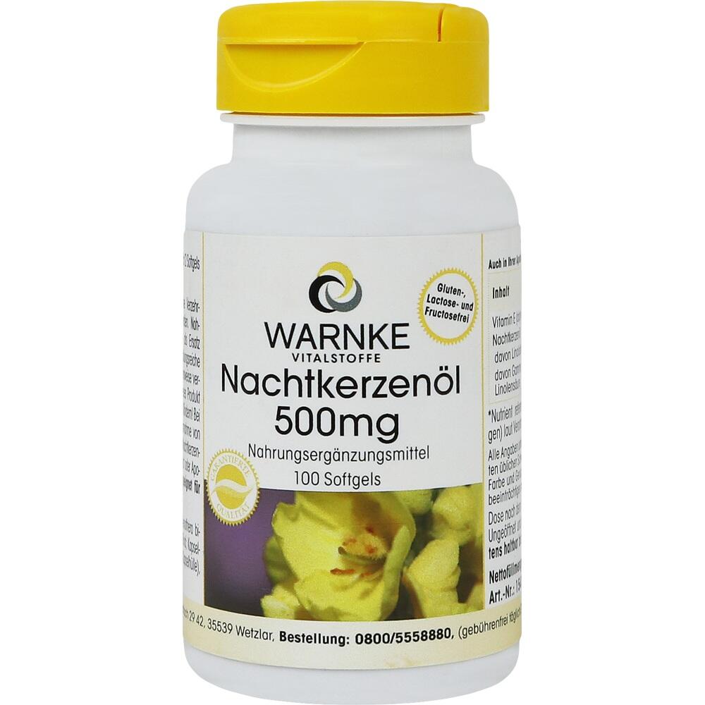 NACHTKERZENÖL 500 mg Kapseln 100 St Kapseln