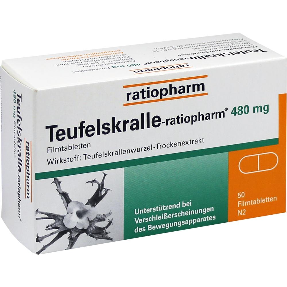 Teufelskralle-ratiopharm bei Gelenkschmerz 50 St Filmtabletten