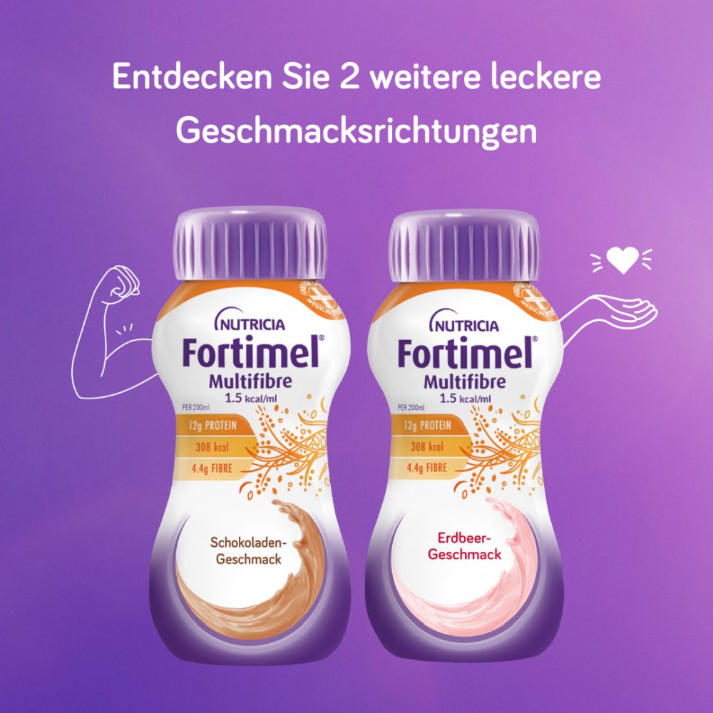 Fortimel Multifibre 1.5 kcal Vanillegeschmack 32X200 ml Flüssigkeit