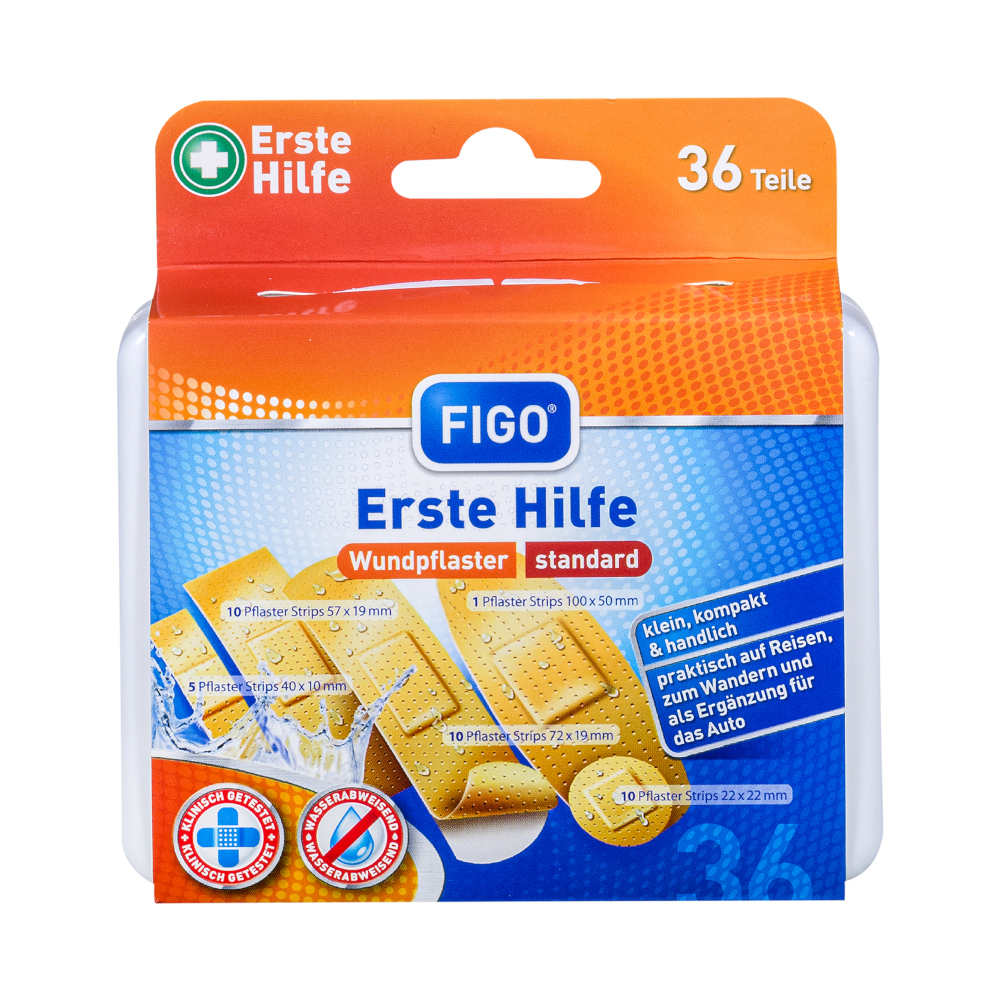 FIGO Erste-Hilfe-Box, 36-teilig