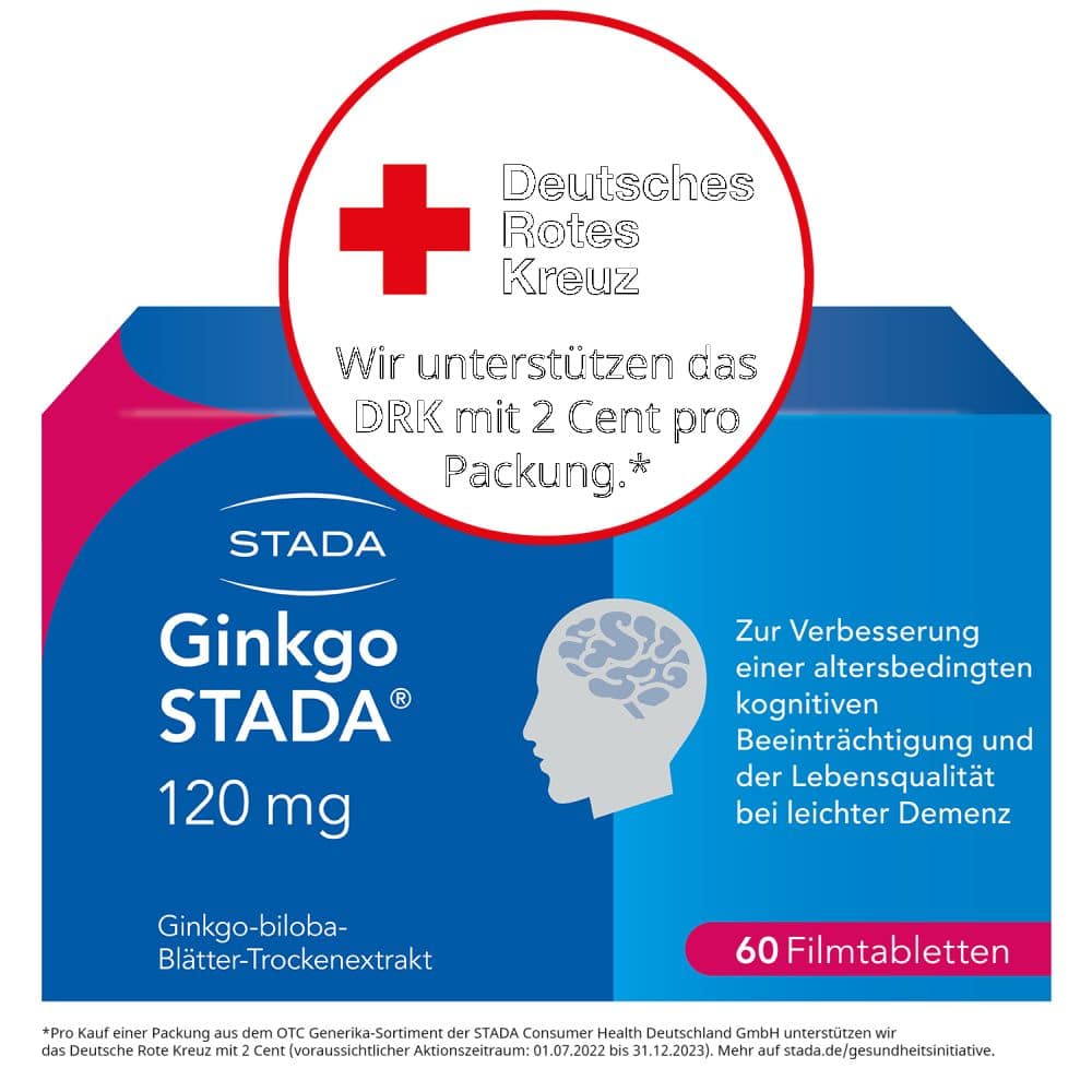 Ginkgo STADA 120mg - 2x 15 €-Aktion*  60 St Filmtabletten