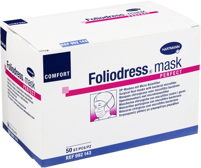 FOLIODRESS mask Comfort perfect grün OP-Masken 50 St