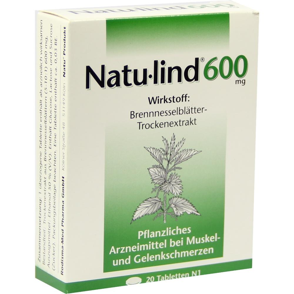 Natu lind 600mg 20 St Überzogene Tabletten