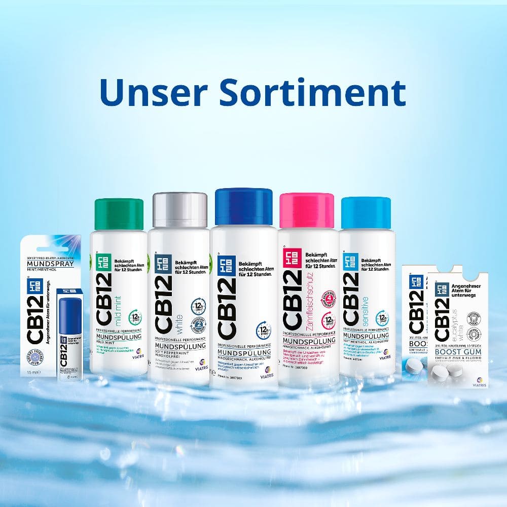 CB12 MUNDSPÜLUNG MINZGESCHMACK, ALKOHOLFREI 500 ml Spüllösung