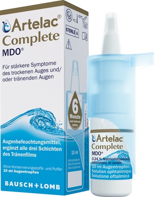 Artelac Complete MDO Augentropfen für trockene Augen 10 ml Augentropfen