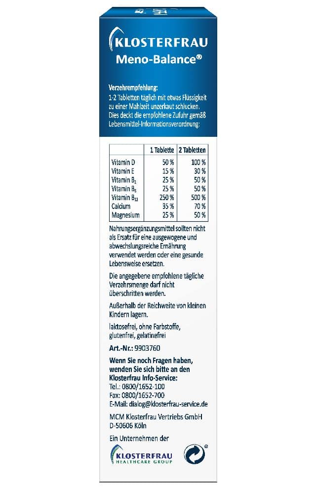 KLOSTERFRAU Meno-Balance  60 St Tabletten