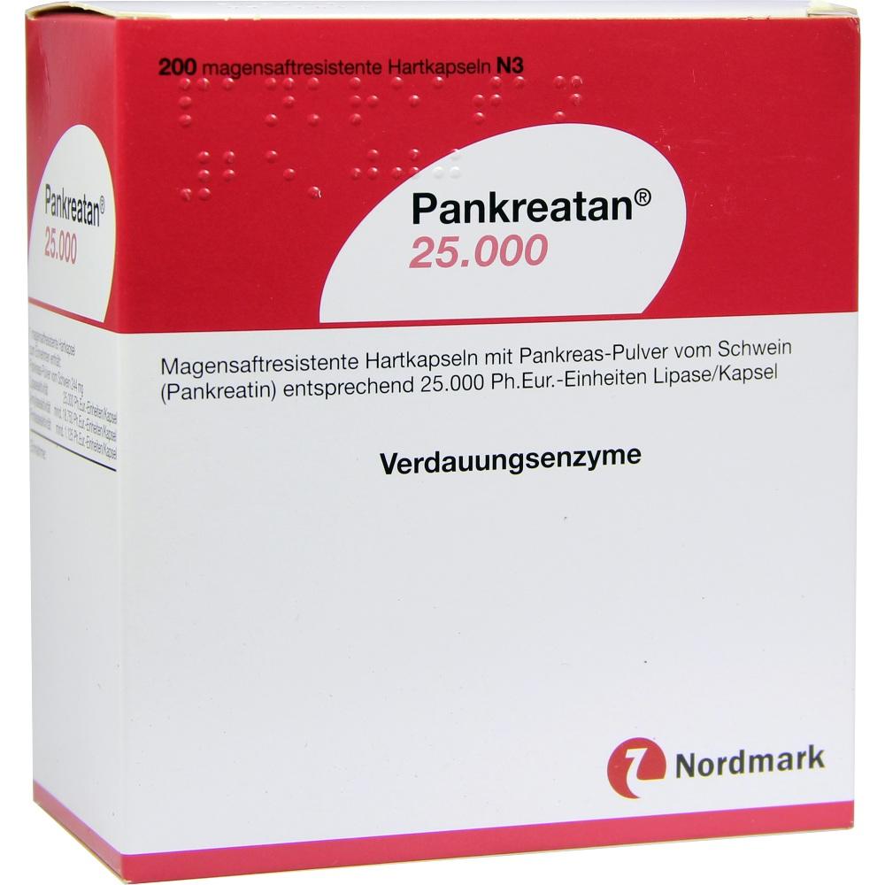 Pankreatan 25000 200 St Magensaftresistente Hartkapseln
