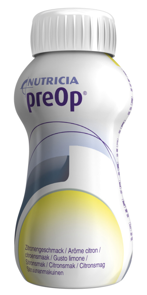 NUTRICIA preOP Zitronengeschmack 4X200 ml Flüssigkeit