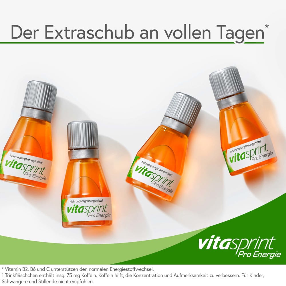 vitasprint Pro Energie Trinkfläschchen 8 St Trinkampullen