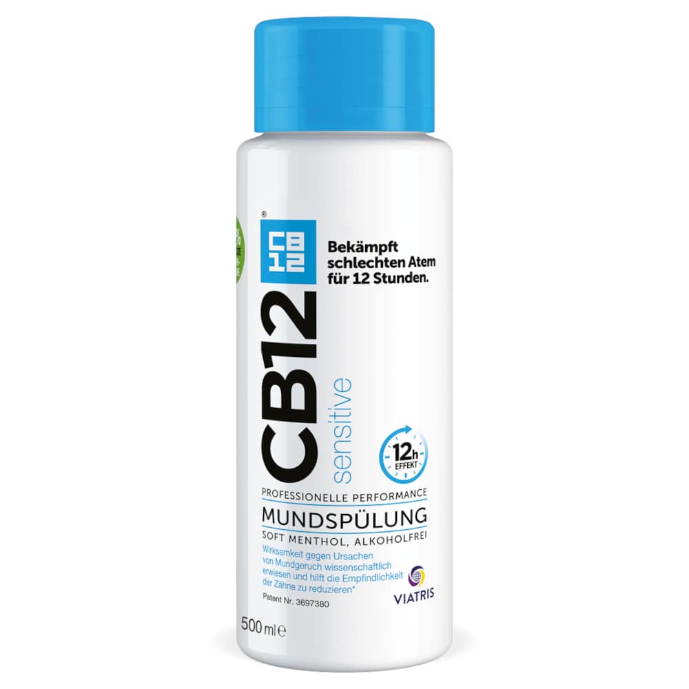 CB12 sensitive MUNDSPÜLUNG SOFT MENTHOL, ALKOHOLFREI 500 ml Spüllösung