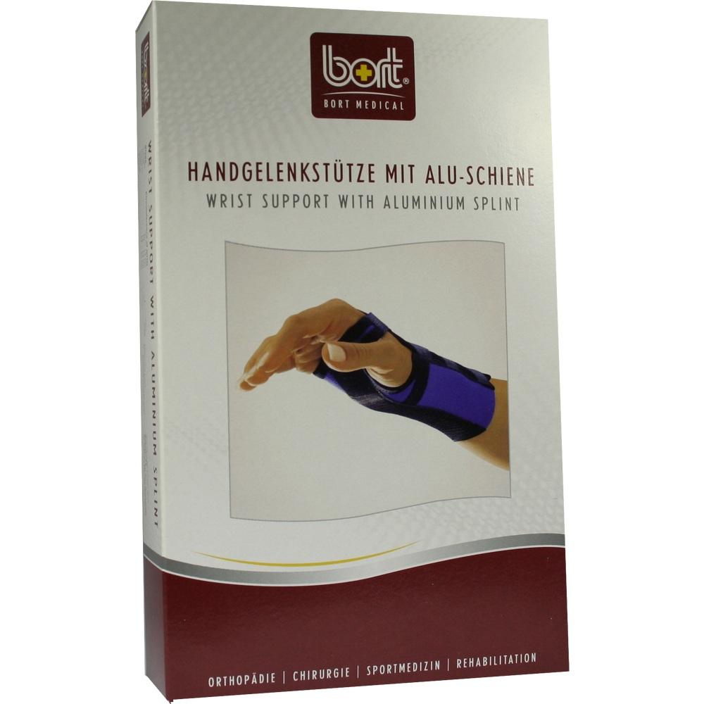 BORT Handgelenkstütze m.Alusch.rec.x-small schw. 1 St Bandage