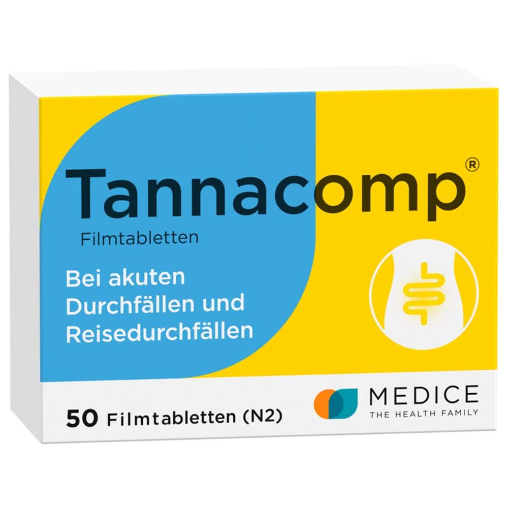 Tannacomp bei akutem Durchfall 50 St Filmtabletten