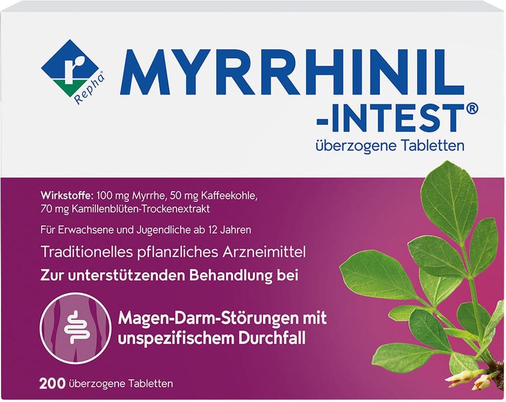MYRRHINIL-INTEST 200 St Überzogene Tabletten