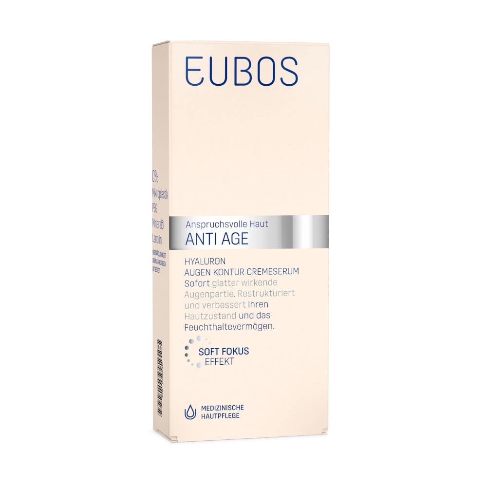 EUBOS SENSITIVE Hyaluron Augen Kontur CremeSerum 15 ml Creme