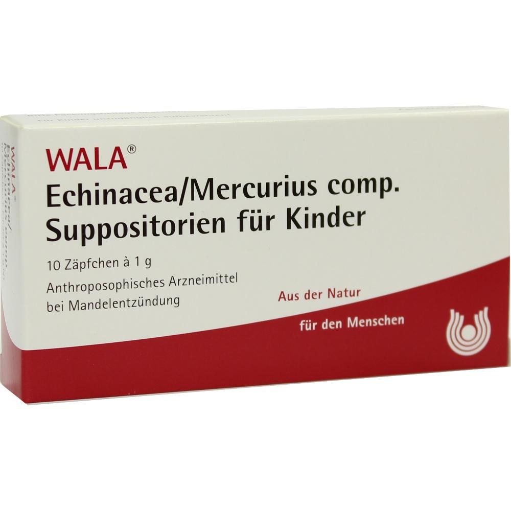 Echinacea/Mercurius comp. Kindersuppositorien 10X1 g Kinder-Suppositorien