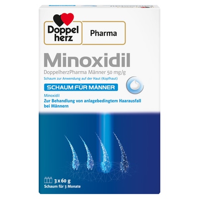 Doppelherz Pharma Minoxidil Schaum für Männer 3X60 g Schaum