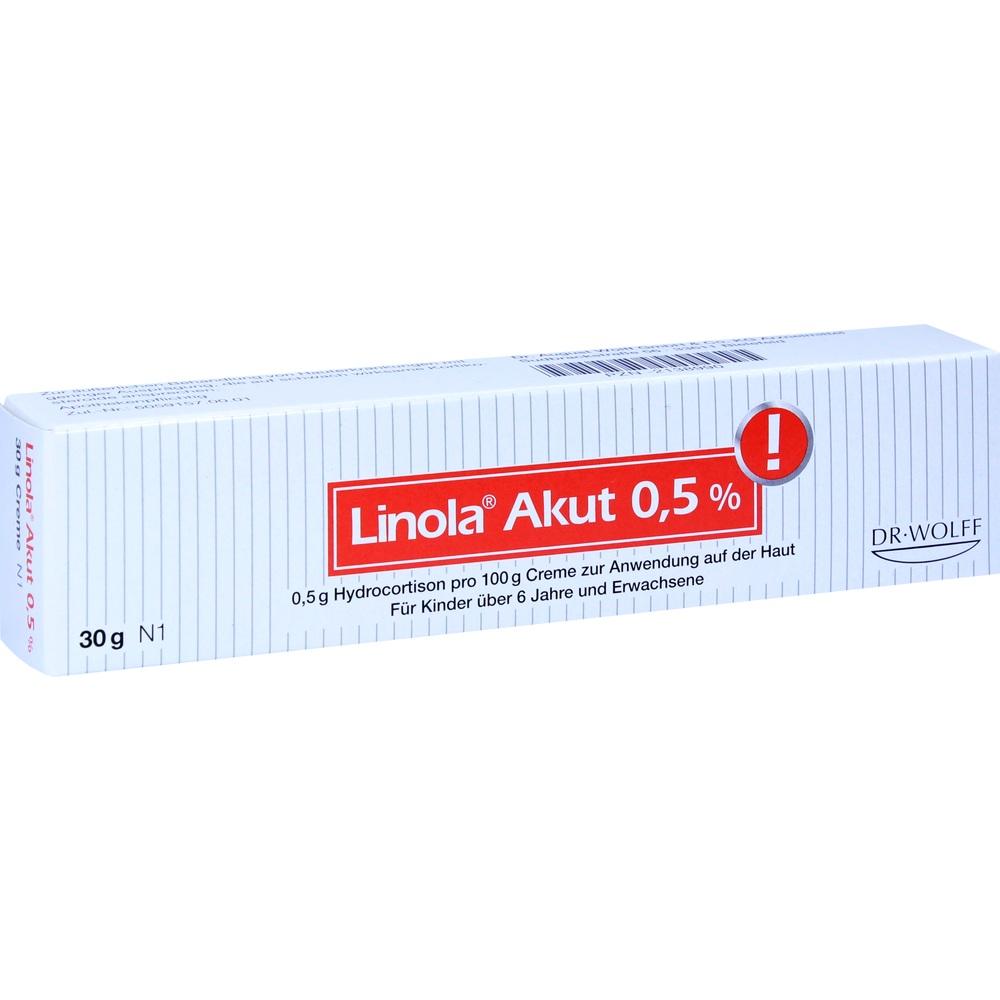 Linola Akut 0,5% - Hydrocortison Creme 30 g Creme