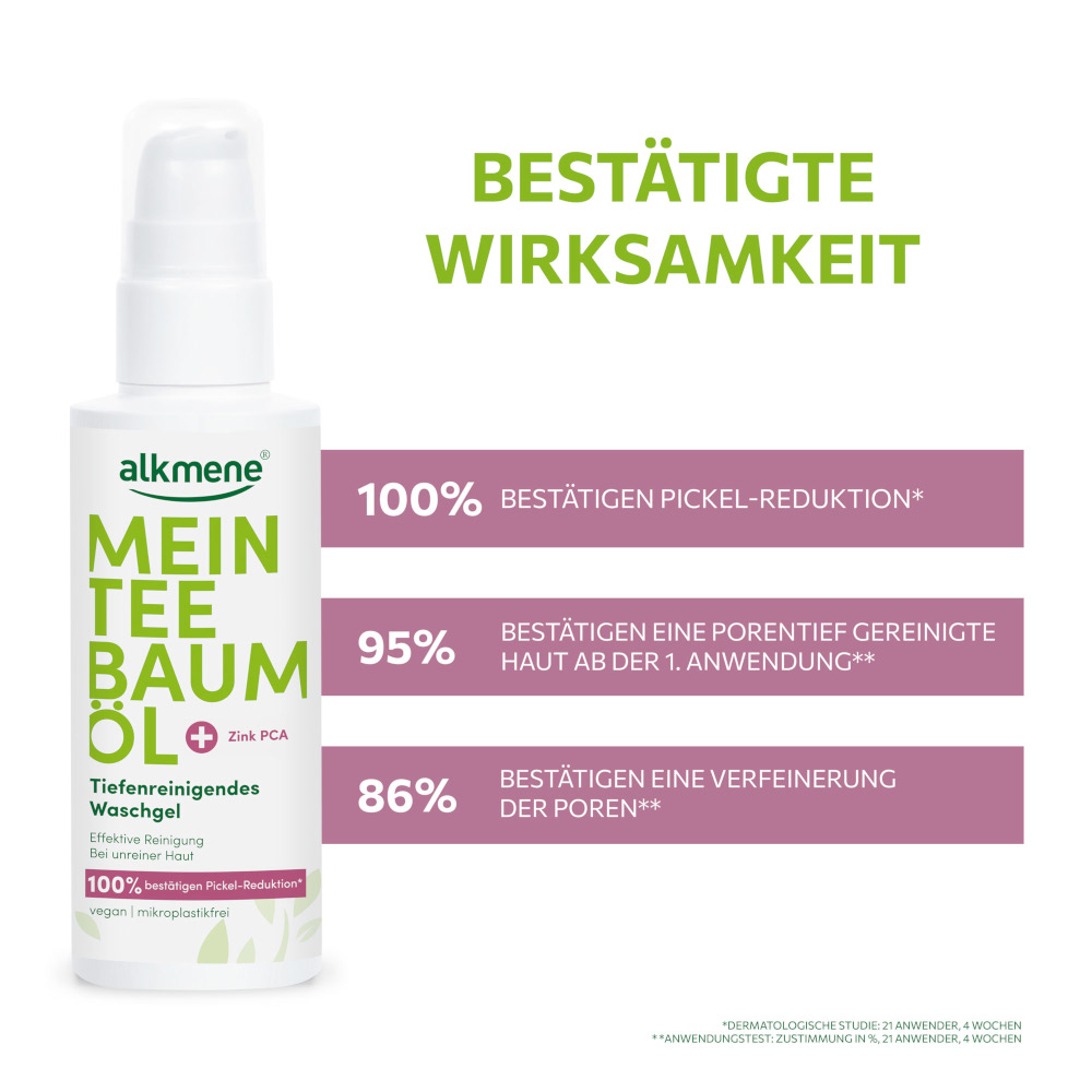 alkmene MEIN TEEBAUMÖL Tiefenreinigendes Waschgel 150 ml Gel