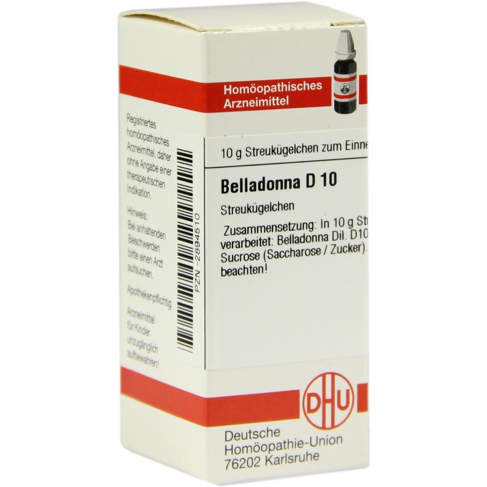 BELLADONNA D 10 Globuli 10 g Globuli