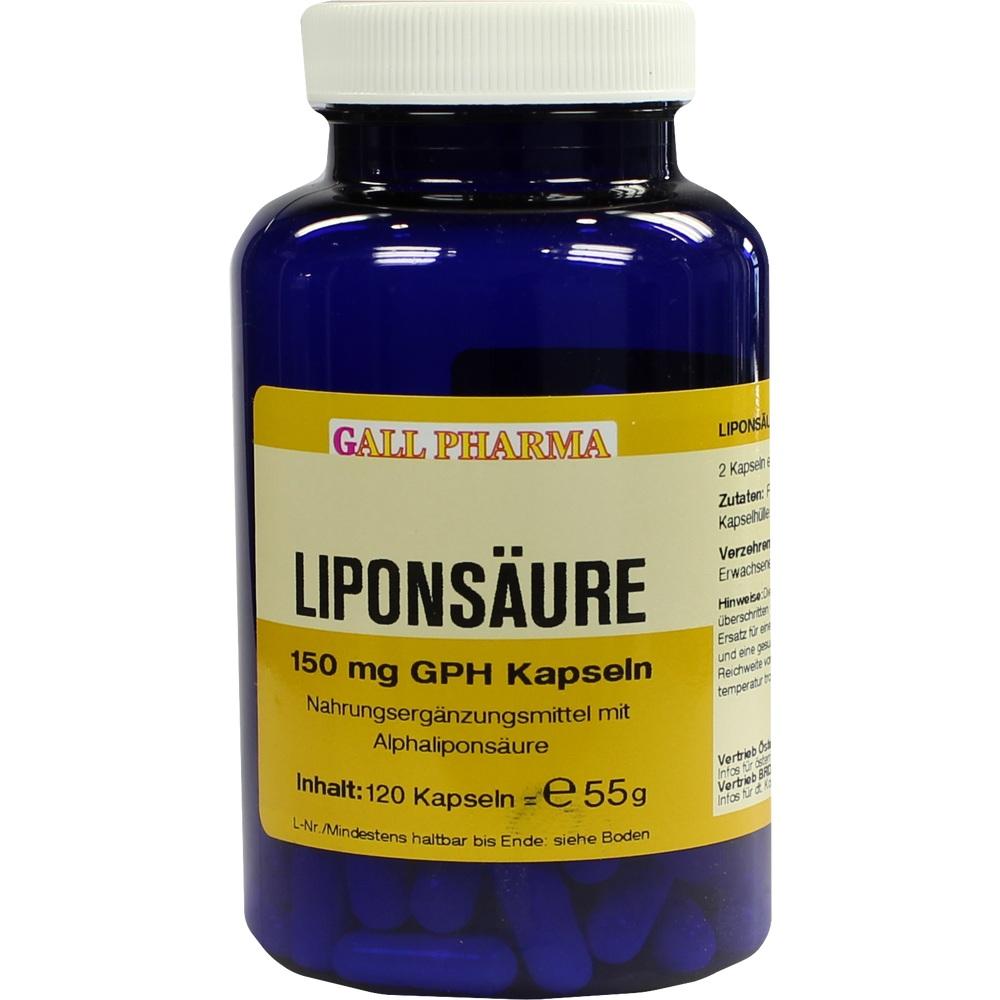 LIPONSÄURE Kapseln 150 mg 120 St Kapseln