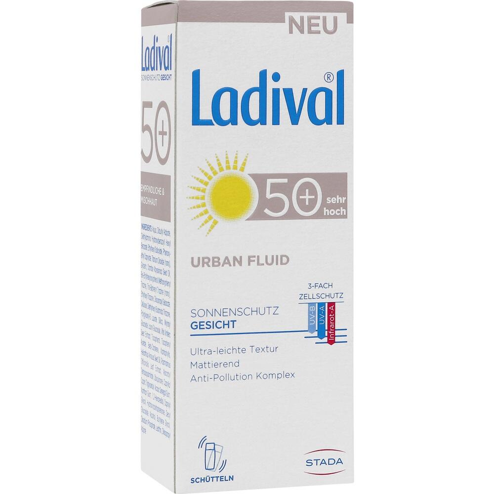 Ladival URBAN FLUID SONNENSCHUTZ GESICHT LSF50+ 50 ml Lotion Ladival URBAN FLUID SONNENSCHUTZ GESICHT LSF50+ 50 ml Lotion