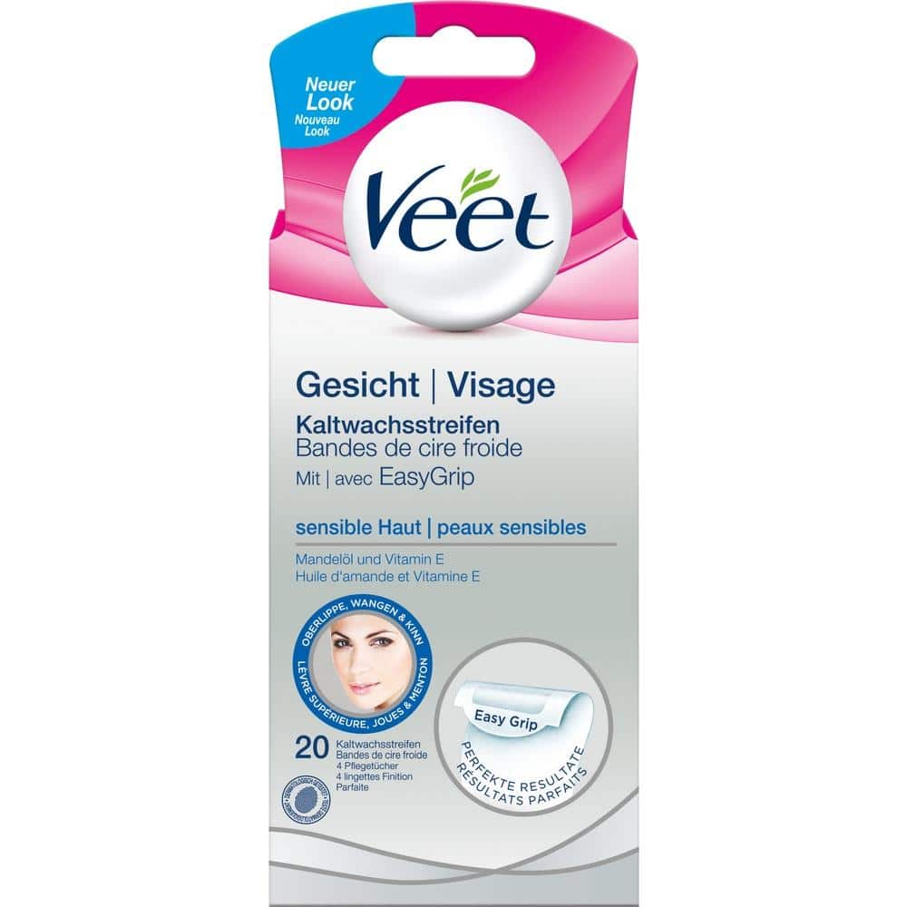 VEET Kaltwachs-Streifen Gesicht 20 St Streifen