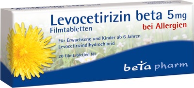 Levocetirizin Beta 5mg 20 St Filmtabletten