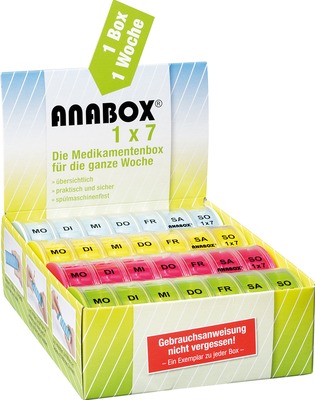 ANABOX 1x7 bunt Deckel klar 1 St