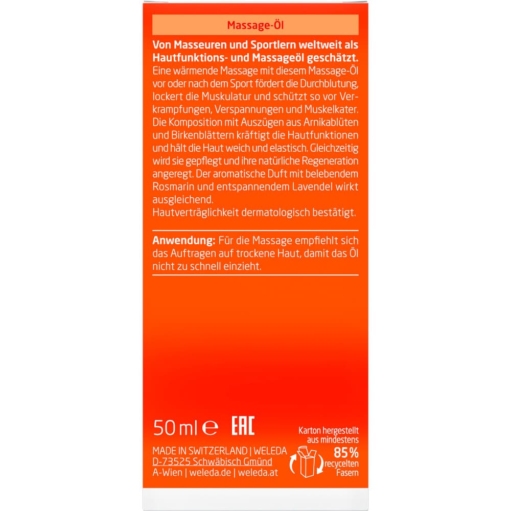 Weleda Massageöl Arnika 50 ml Öl