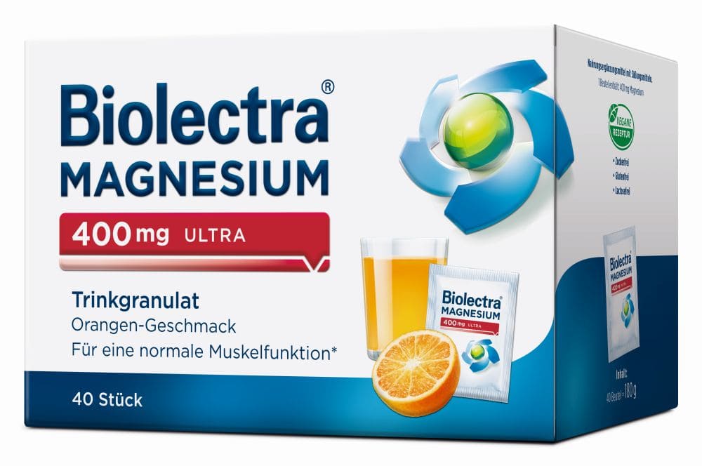 Biolectra MAGNESIUM 400mg ULTRA Orange 40 St Granulat