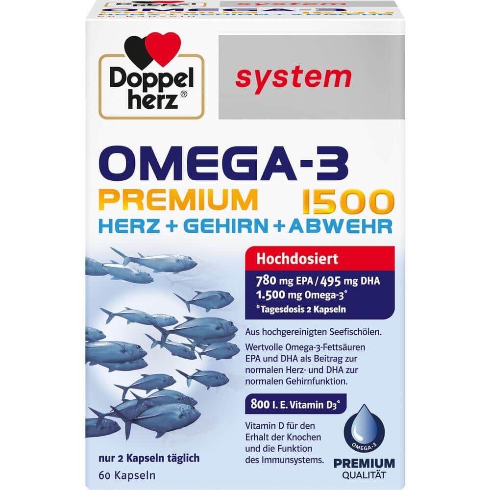 Doppelherz system OMEGA-3 PREMIUM 1500 60 St Kapseln