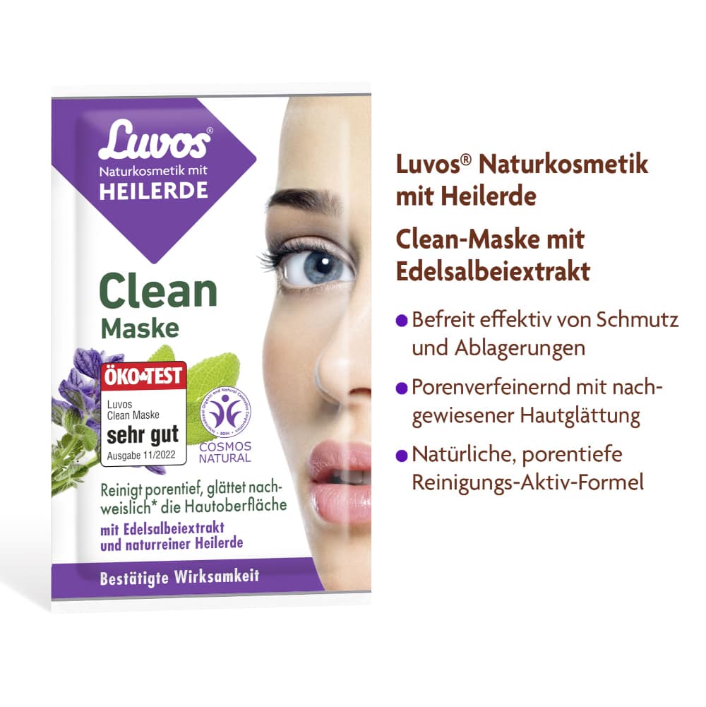 Luvos HEILERDE Clean Maske 2X7.5 ml Gesichtsmaske