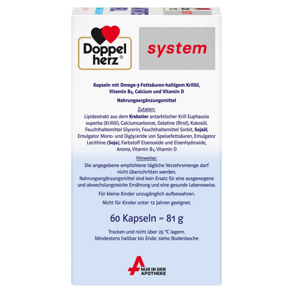Doppelherz system Antarktis Krill  60 St Kapseln