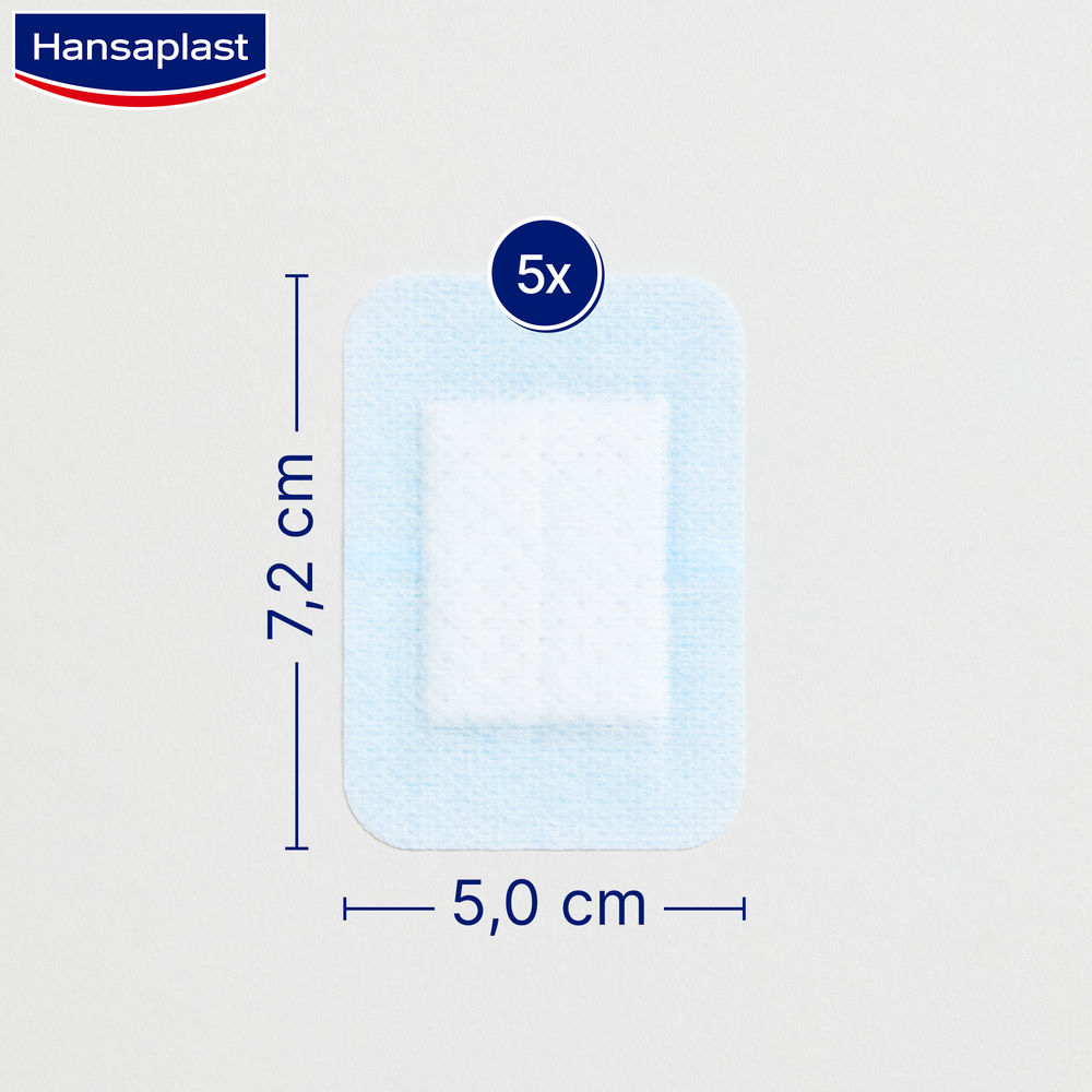 Hansaplast ULTRA SENSITIVE XL Pflasterstrips 5x7,2cm 5 St Pflaster