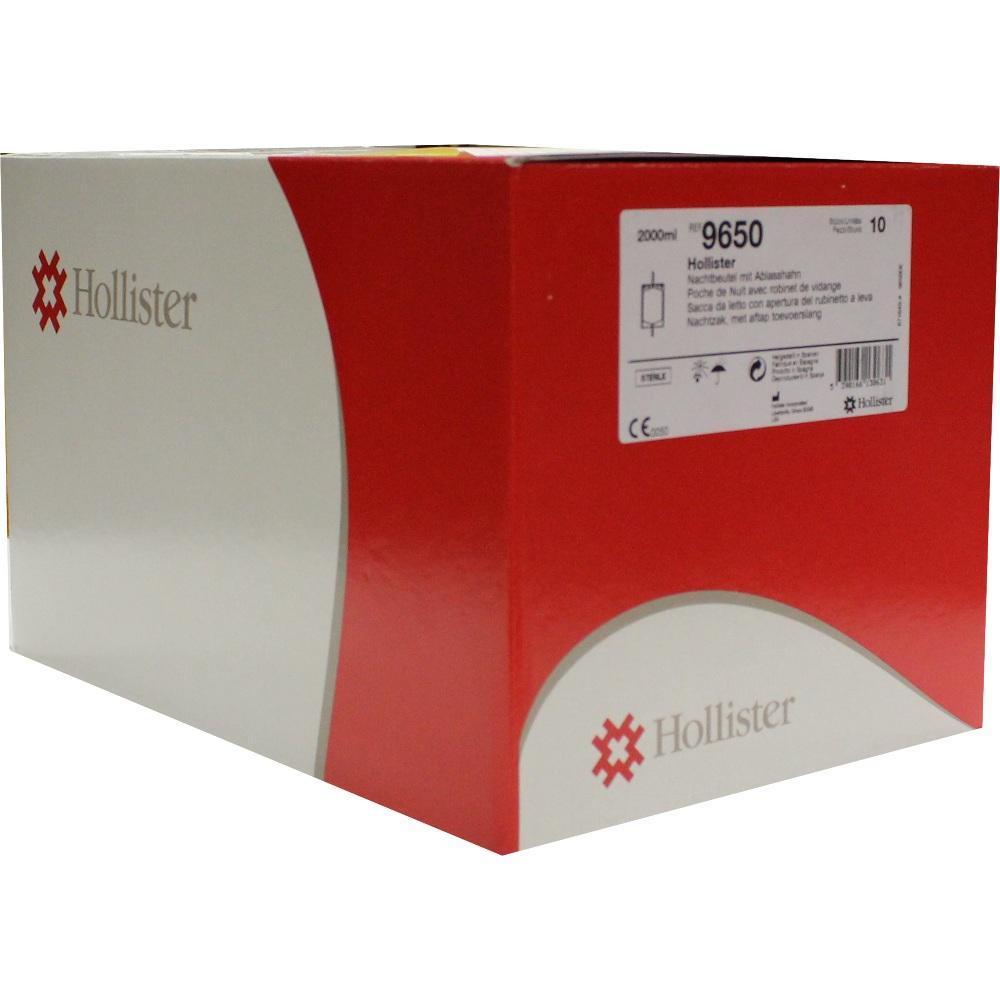 INCARE Nachtbeutel steril 2000 ml m.Ablasshahn 10 St Beutel