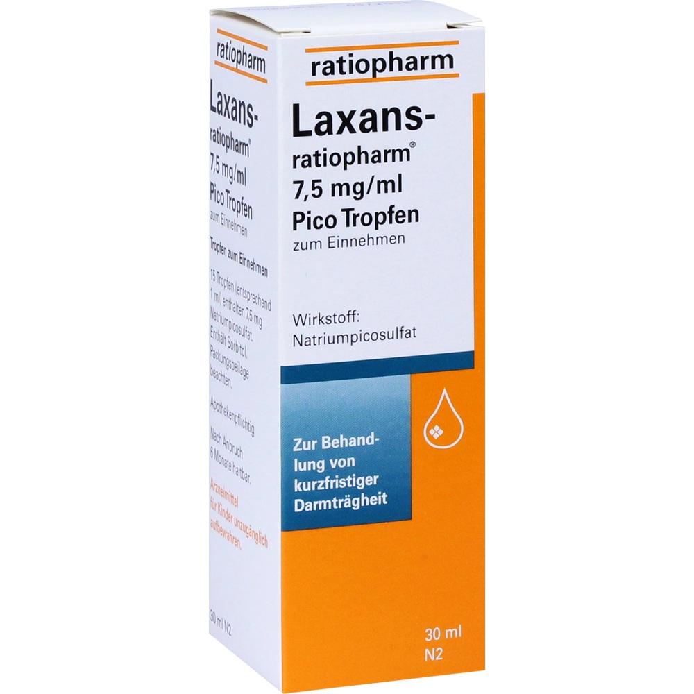 Laxans-ratiopharm 7,5mg/ml Pico 30 ml Tropfen