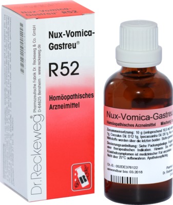 NUX VOMICA GASTREU R 52 Tropfen zum Einnehmen 22 ml Mischung