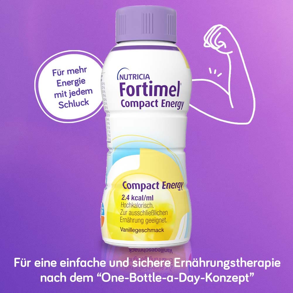 Fortimel Compact Energy Trinknahrung Vanille 8X4X300 ml Flüssigkeit
