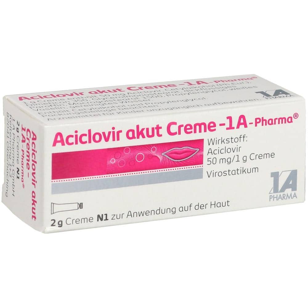 Aciclovir akut 1A Pharma 2 g Creme