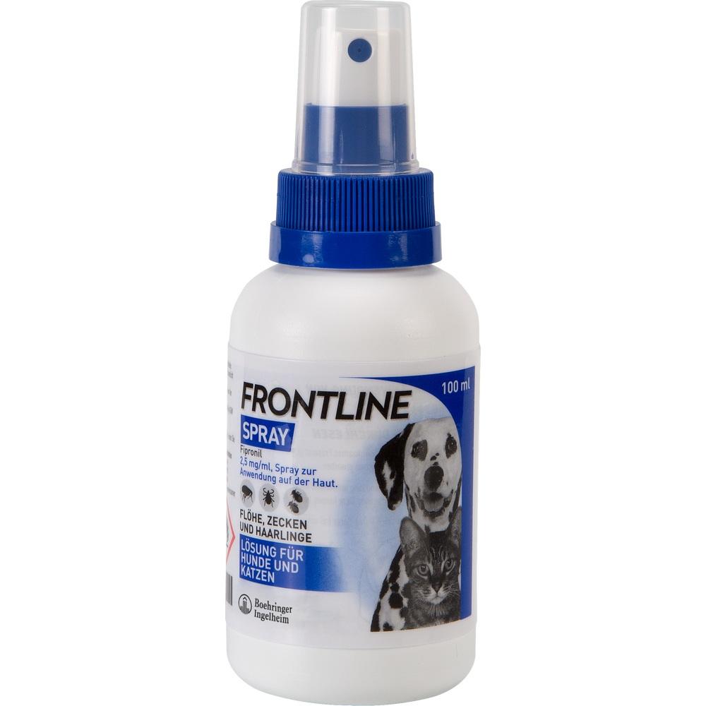 FRONTLINE Spray gegen Zecken und Flöhe für Hunde und Katzen 100 ml Spray