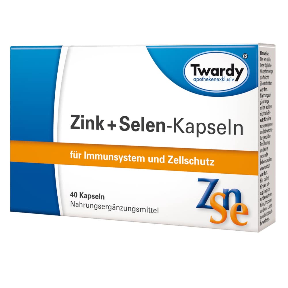 Twardy Zink + Selen-Kapseln 40 St Kapseln