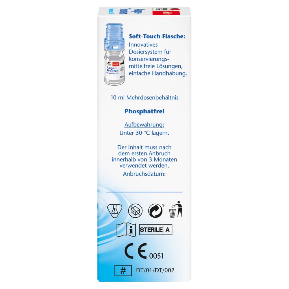 Doppelherz aktiv Augen-Tropfen Hyaluron 0,2% 10 ml Tropfen