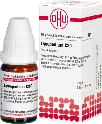 LYCOPODIUM C 30 Globuli 10 g Globuli