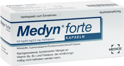 Medyn forte 90 bei Erschöpfung durch Vitamin-Mangel 90 St Hartkapseln