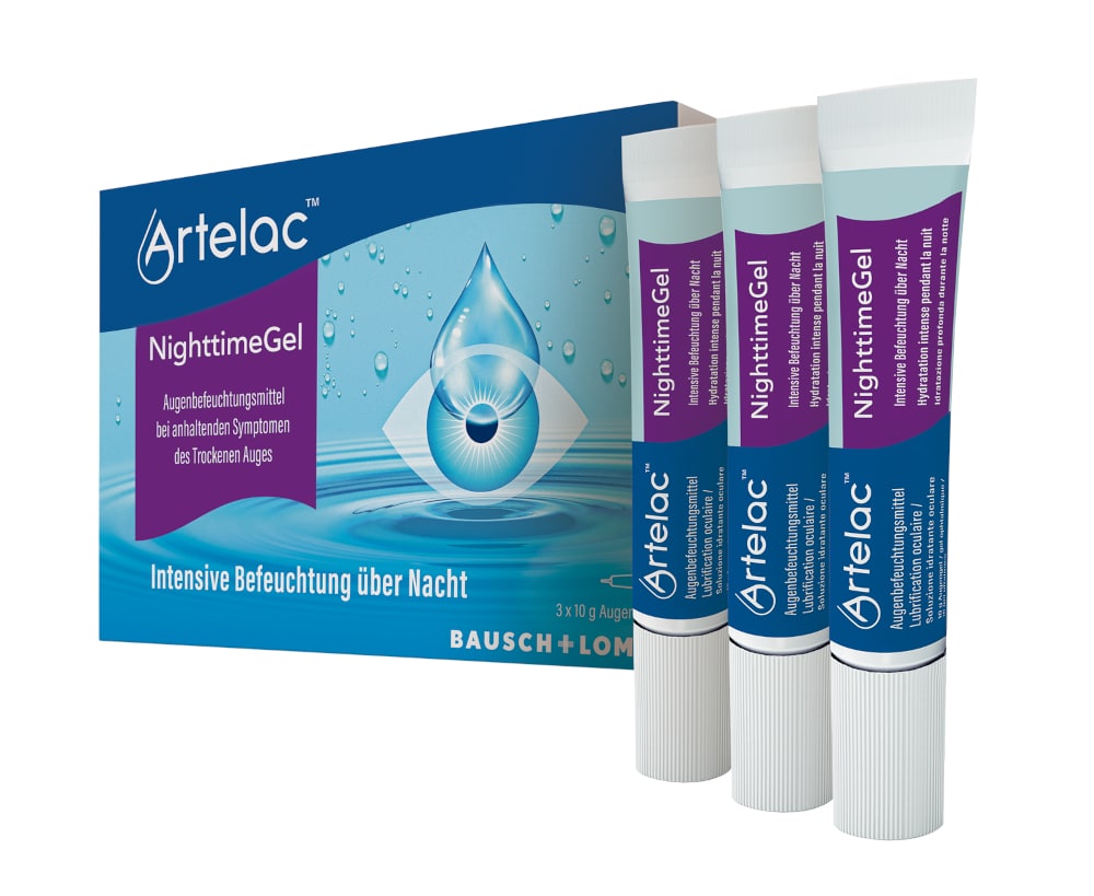 Artelac Nighttime Gel Augengel - Augenbefeuchtung zur Nacht 3X10 g Augengel