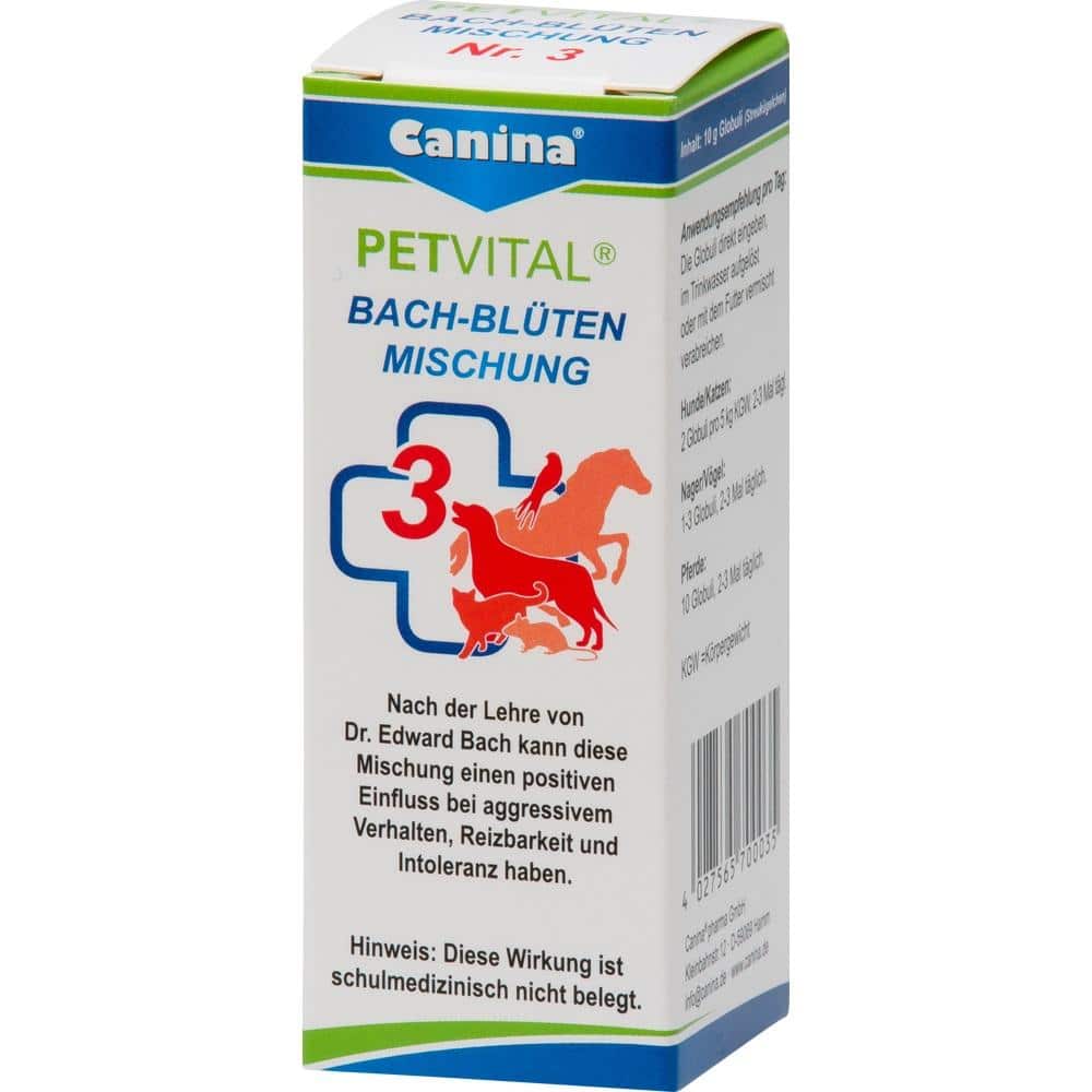 Canina PETVITAL BACH-BLÜTEN MISCHUNG Nr. 3 Globuli vet. 10 g Globuli