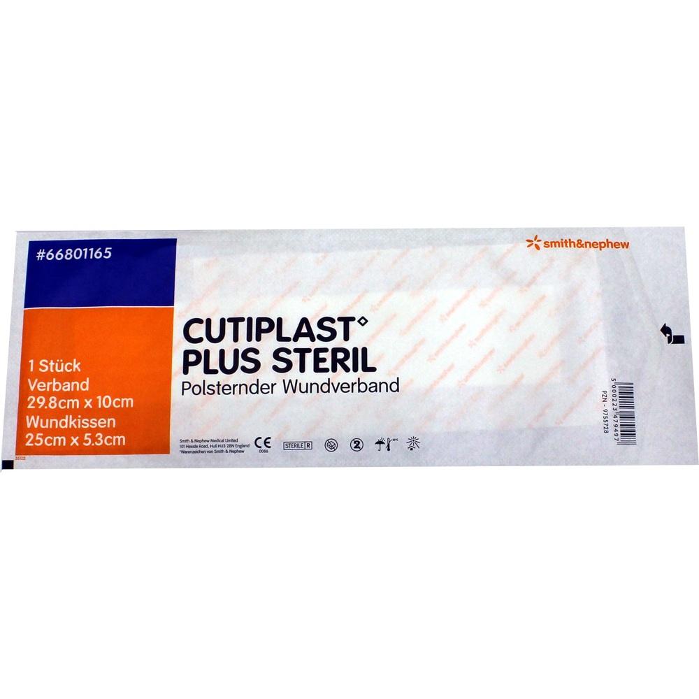 CUTIPLAST Plus steril 10x29,8 cm Verband 1 St Verband 1 St
