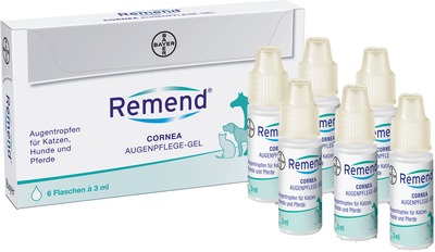 Remend CORNEA AUGENPFLEGE-GEL für Hunde/Katzen/Pferde 6X3 ml Augentropfen