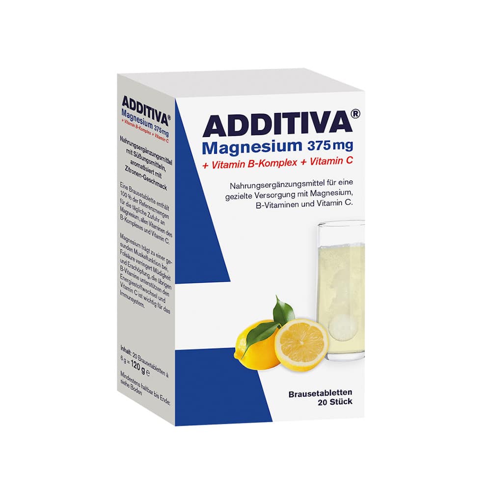 ADDITIVA Magnesium 375 mg 20X6 g Brausetabletten