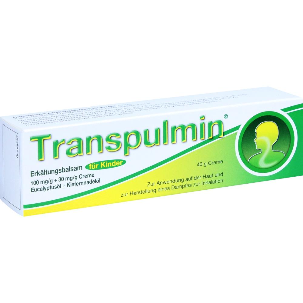 Transpulmin Erkältungsbalsam für Kinder 40 g Creme